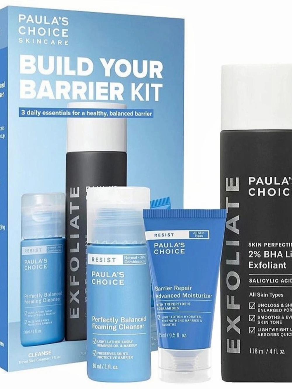 Paula's Choice Build Your Barrier Kit Skincare Kit NWT